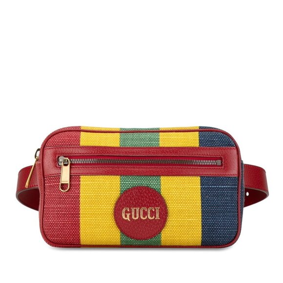 GUCCI Red Leather Fanny Pack - Picture 1 of 10